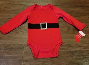 Santa Christmas Baby Onesie